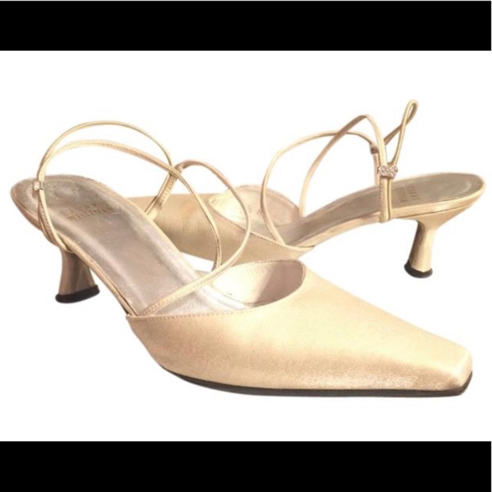 Stuart Weitzman champagne formal shoes